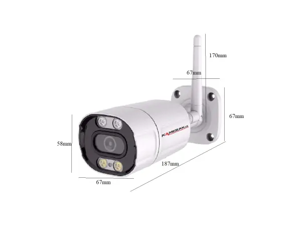 p2p smart wifi ip kamera xm-02b 5mpx, 3,6mm