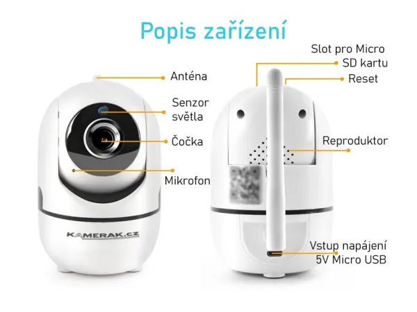 wifi otocna ip kamera tuya ty-02 ai, fullhd 1080p 2mpx