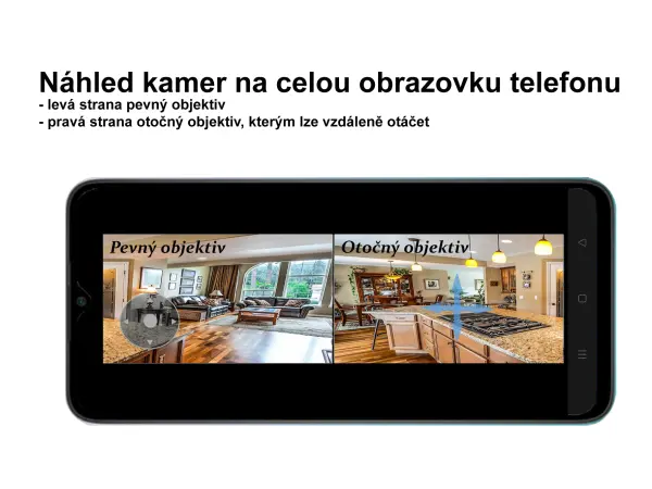 wifi otocna ip kamera xm-105 2+2mpx 355/90 stupnu, 2 objektivy  xmeye