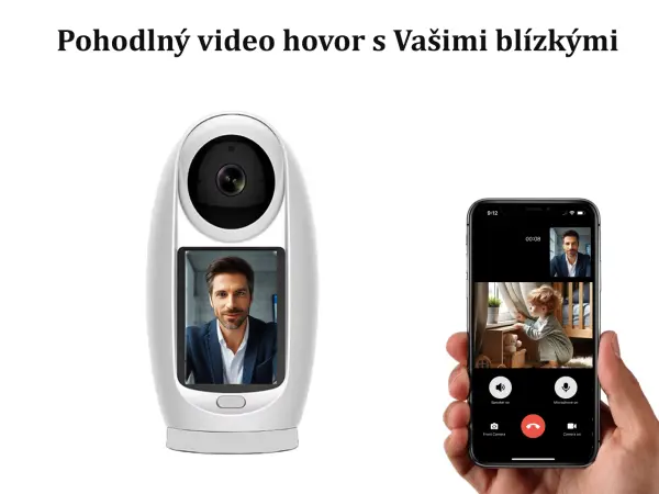 p2p wifi ip kamera xm-115 ptz-otocna s lcd 2mpx