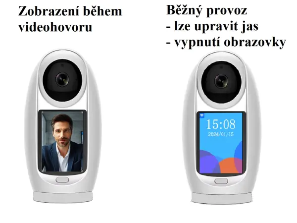 p2p wifi ip kamera xm-115 ptz-otocna s lcd 2mpx