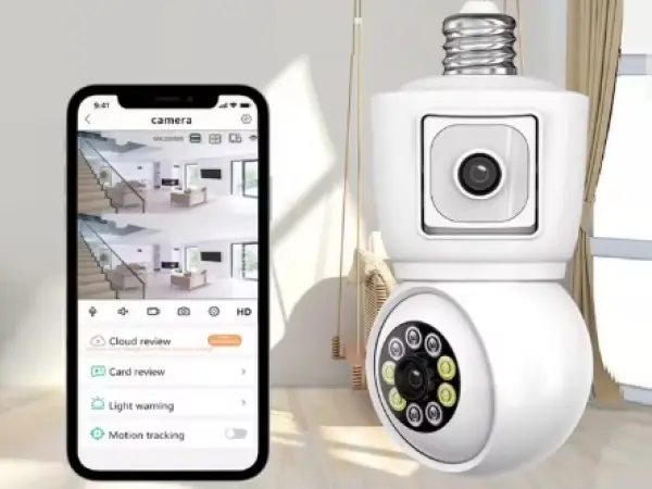 p2p wifi ptz otocna kamera do objimky e27 xm-123 se 2 objektivy app v ceskem jazyce