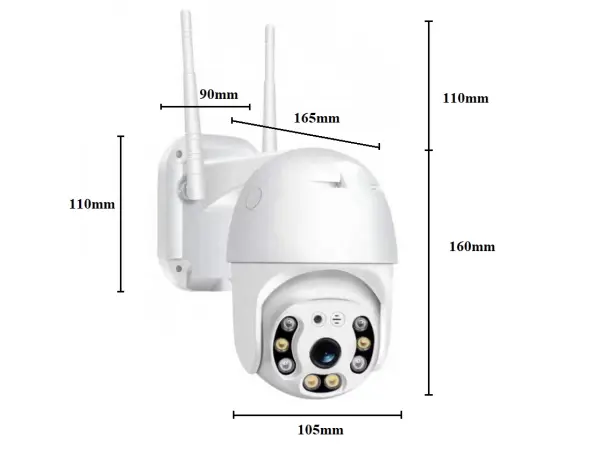 wifi ptz otocna kamera xm-448 4mpx, 4x digitalni zoom, ir+led prisvit