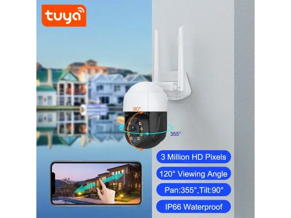 ptz otocna p2p kamera c18b tuya 3mpx