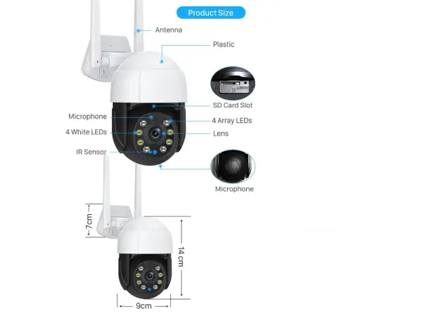 ptz otocna p2p kamera hyf-y15 tuya 5mpx