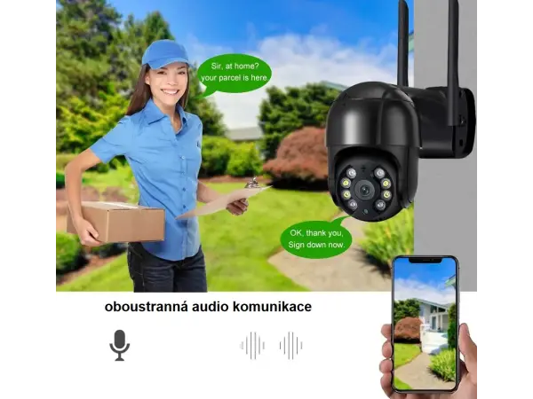 p2p otocna  ptz kamera xm-440 4mpx cerna