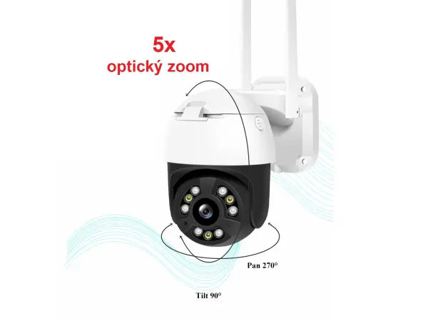 wifi ptz otocna ip kamera xm-552 5mpx 5x opticky zoom s aplikaci v cestine