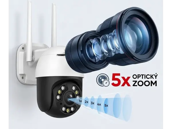 5x opticky zoom wifi ptz otocna ip kamera xm-552 5mpx  s aplikaci v cestine