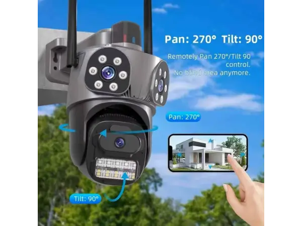 p2p ptz kamera se tremi objektivy 2+2+4mpx xm-850