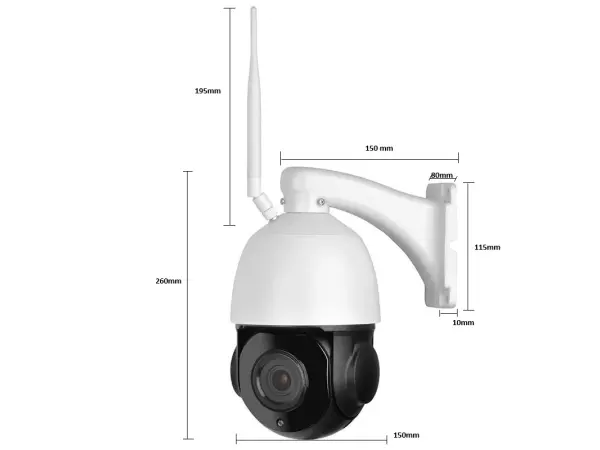 p2p wifi bezdratova kamera xm-wf550a-m5 5mpx 20x opticky zoom