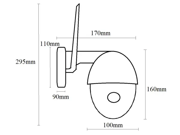 4g ptz kamera cah-914 4mpx