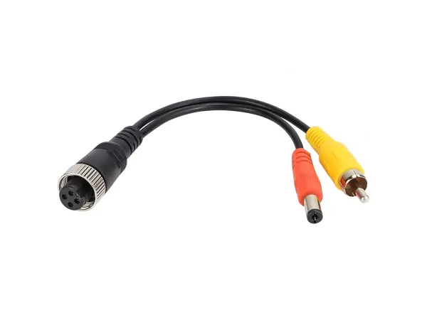adapter kabelu parkovaci kamery 4pin samice - rca