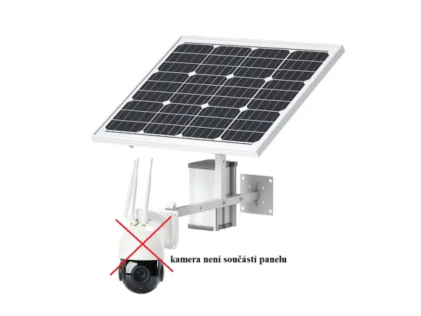 solarni panel 60w vc. baterie 40ah pro cctv kameru