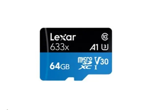 micro sdxc card 64gb v30 a1 100mb/s lexar