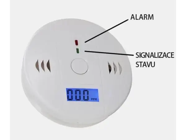 volna detektor co oxidu uhelnateho s lcd displayem