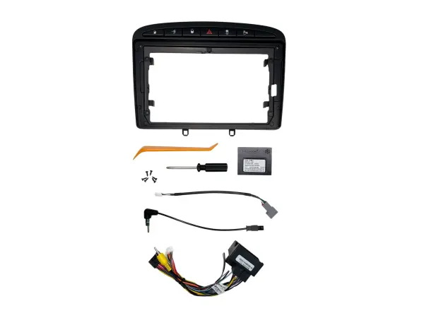 peugeot 408 (2013) 9"- redukcni ramecek a7086 pro autoradio 9"  (matna cerna)