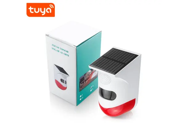 tuya solarni wifi alarm ct80wr sirena proti kradezi