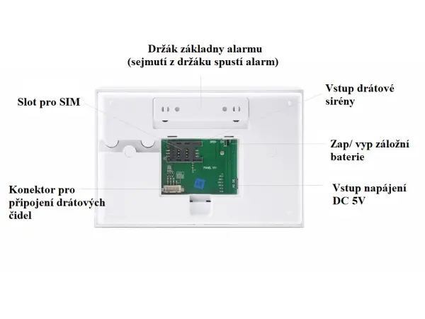 wi-fi/4g alarm system tuya zx-g30 white pro android,ios