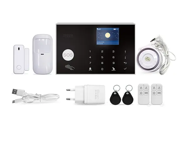 wi-fi/4g alarm system tuya zx-g30 black pro android,ios