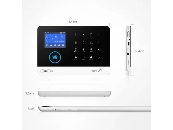 wi-fi/gsm alarm system tuya pst-wg103t black pro android,ios