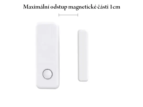magneticky signalizator otevreni dveri 433mhz, cerny