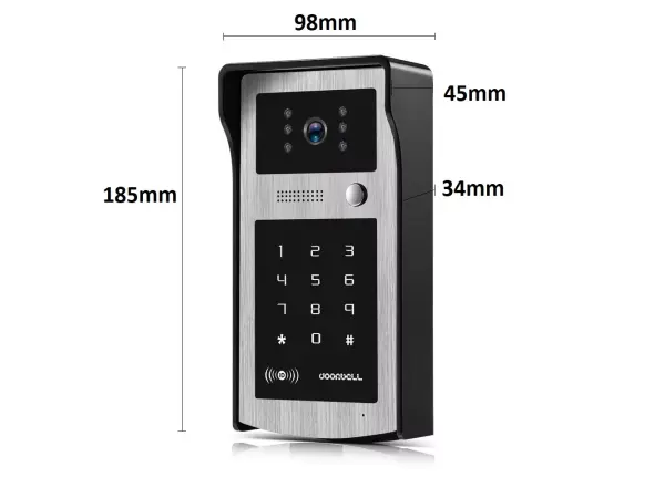 tuya smart wifi digitalni videotelefon  pst-db10-ids s klavesnici a rfid