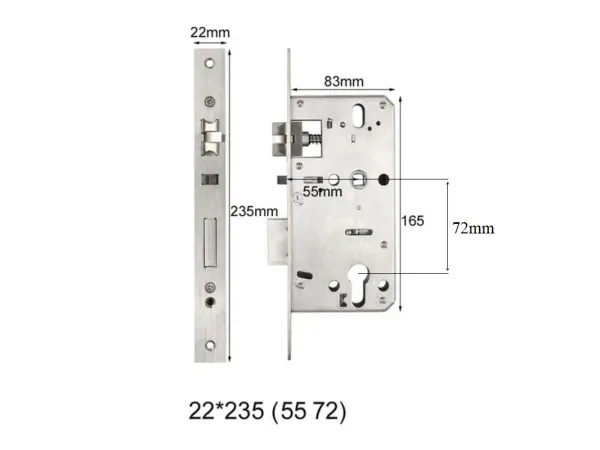 zadlabovaci zamek 5572 pro tuya inteligentni kliku pst-x5