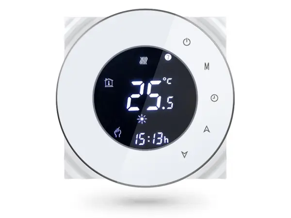 digitalni pokojovy termostat pst-6000-wifi system pro plynovy kotel a boiler tuya  bily