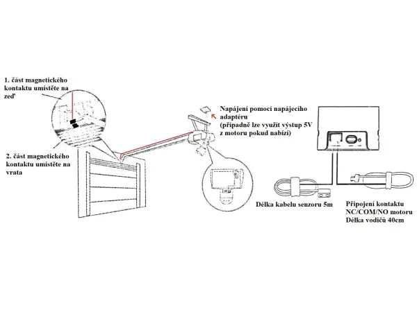 tuya wifi inteligentni spinac garazovych vrat s kamerou pst-wgd002