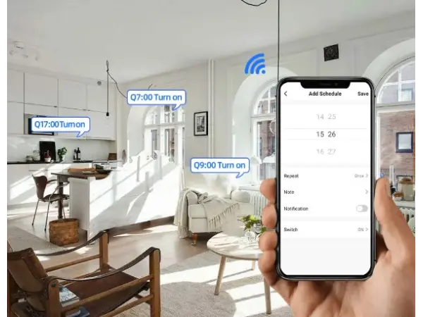 wifi smart switch wf-s1r tuya 110-240v 10a/2200w rf433mhz