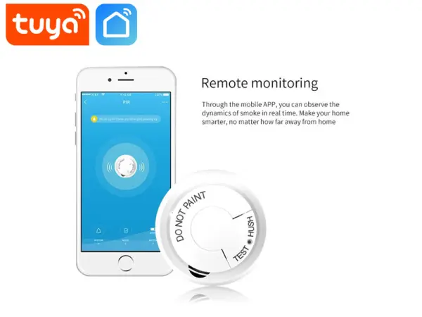 wifi smart tuya - detektor koure a pozaru smk-06 pro android/ios