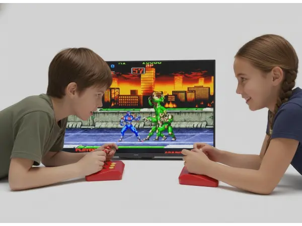 32bit hd retro video tv herni konzole bezdratovy 2,4g arkadovy herni automat - 1744 her