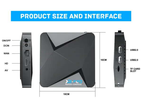 super console x2 pro, wireless controller, hdmi, 64gb