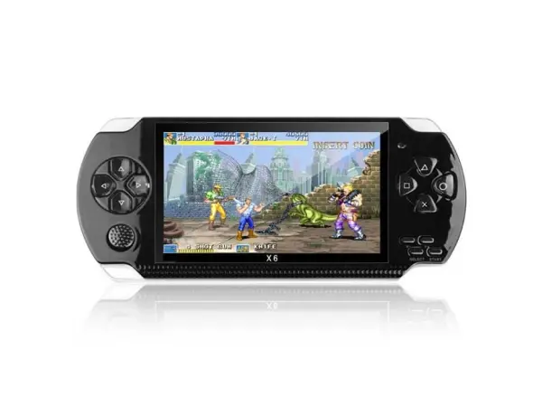 prenosna herni konzole x6 4,3" lcd, 8gb, 2000 vestavenych her, cerna