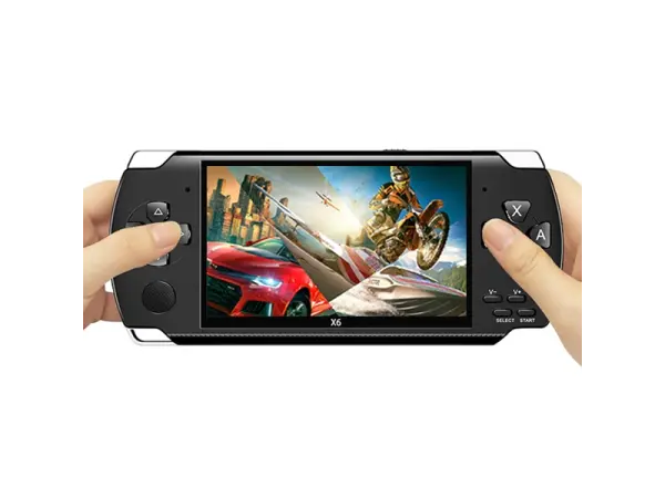prenosna herni konzole x6 4.3" lcd, 8gb, 2000 vestavenych her, bila