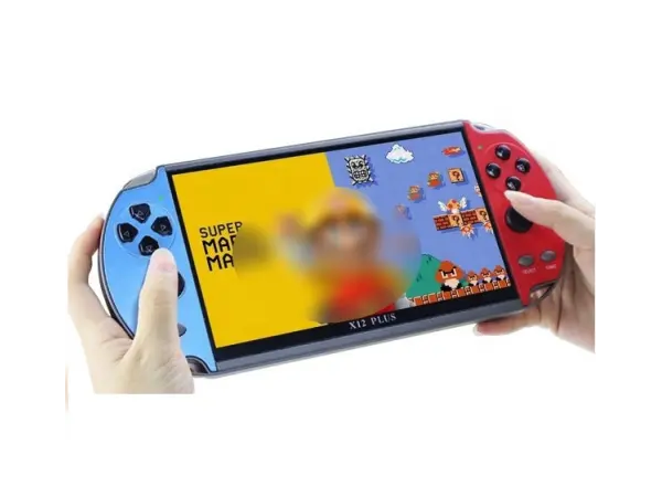 prenosna herni konzole x12plus 7.0 lcd, 16gb, modrocervena