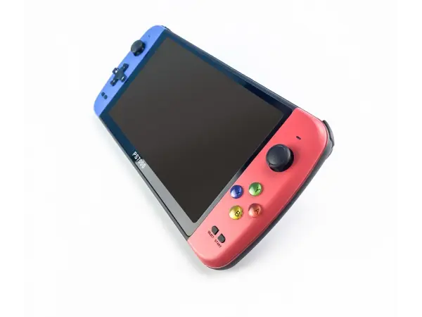 herni konzole ps7000 7lcd 128bit 3500 vestavenych her modrocervena