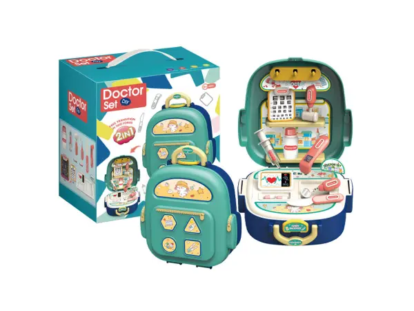 detsky set doktor 2v1, kufrik a pracovni stanice