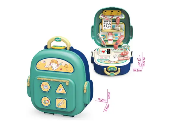 detsky set doktor 2v1, kufrik a pracovni stanice