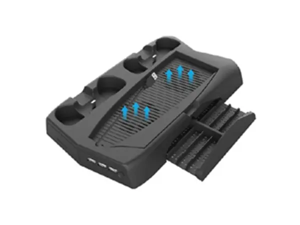 vertikalni stojan 5v1 a dobijeci stanice p5-010-2 pro playstation 5 (ps5)