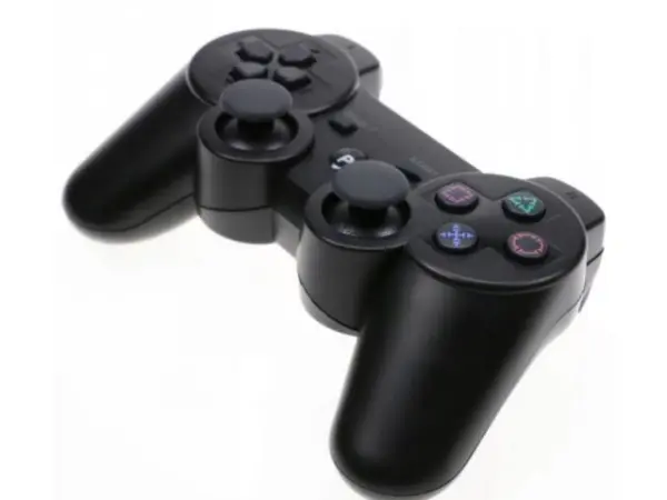 bluetooth bezdratovy gamepad s vibracemi pro ps3, cerny
