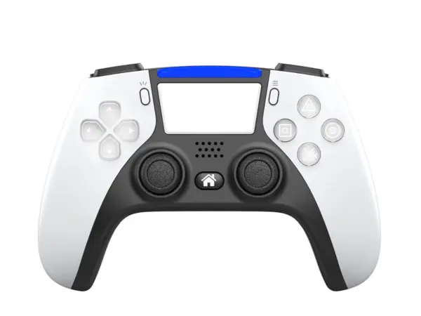 bluetooth gamepad-ovladac pro ps4 bezdratovy bily