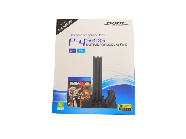 volna multifunkcni stojan 4v1 dobe pro ps4/slim/pro s drzakem her, chladicem a nabijeckou