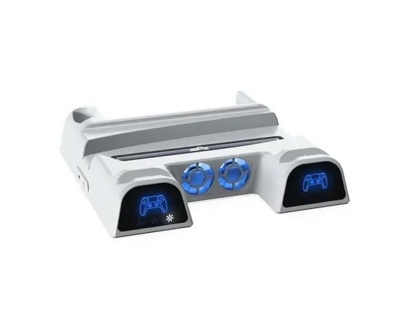 vertikalni multifunkcni stojan tp5-1511 a dobijeci stanice s chladicim ventilatorem pro ps5