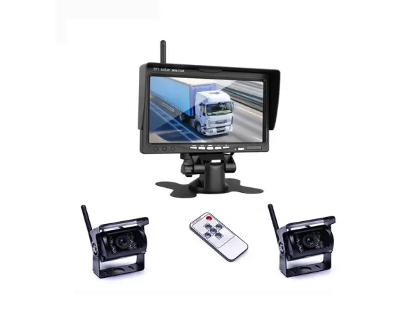 volna wifi parkovaci set truck k0082, 2x 18ir led kamera s lcd 7" monitorem