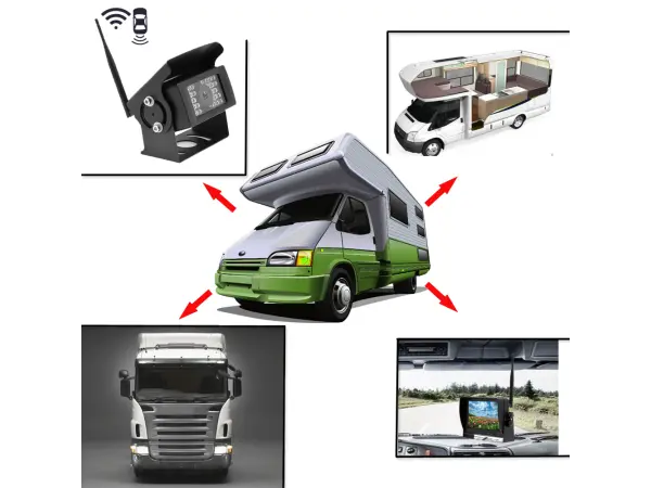 wifi parkovaci set truck bus trailer k0232 2 wifi kamery + 7" lcd split