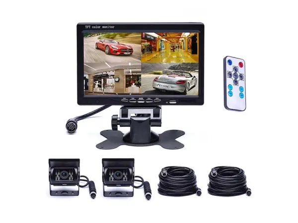 parkovaci system truck l0210, 2x18ir led cctv kamera s 7" lcd split displejem