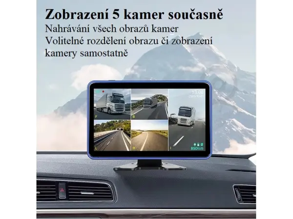 parkovaci set truck a3696, 10,1" hd displej + 5x parkovaci kamera
