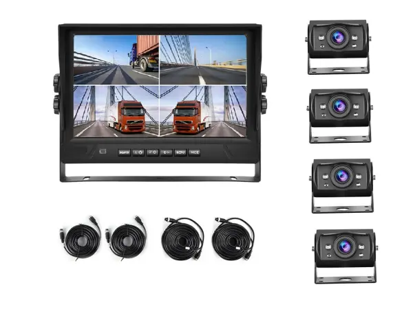 parkovaci system ahd truck a3153, 4x kamera, 9" lcd split displejem s nahravanim