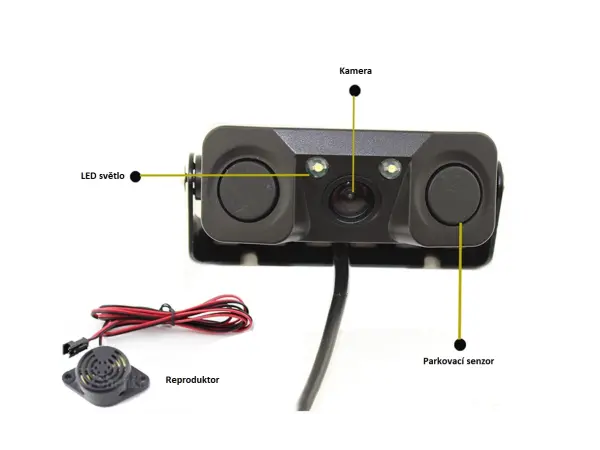 parkovaci, couvaci kamera se senzorem-alarmem k0093